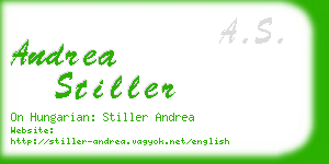 andrea stiller business card